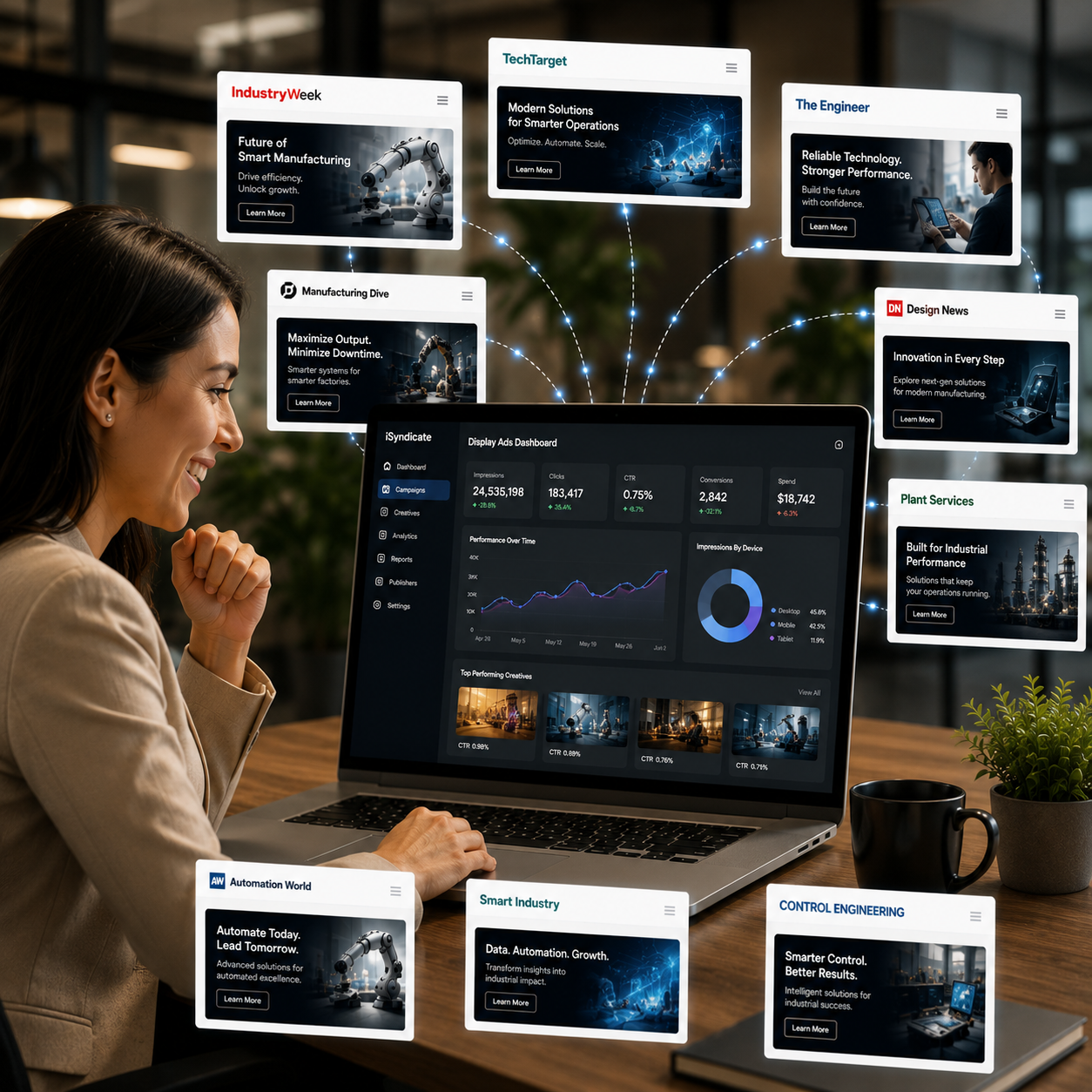 Display Ads Platform Dashboard
